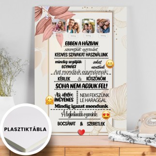 Ebben a házban családi fotókollázs | MyPrintPix