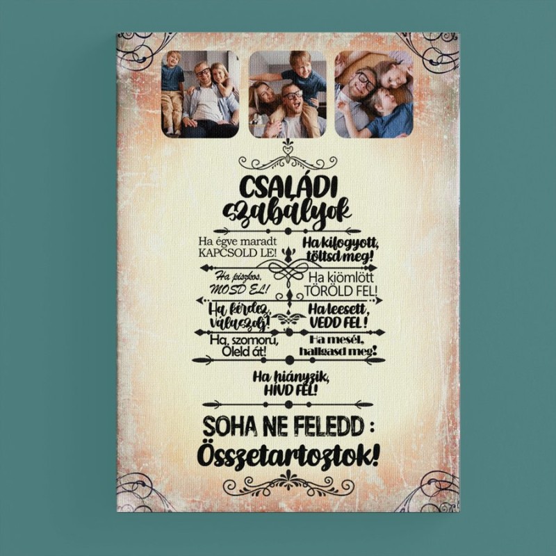 Vászon- Családi szabályok