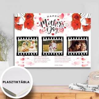 Köszöntő Anya fekvő Wooden Cubes anyák napi fotókollázs | MyPrintPix