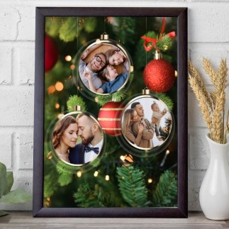 Díszek karácsonyi fotókollázs | MyPrintPix