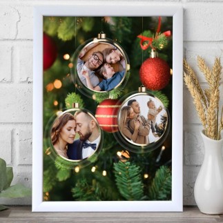 Díszek karácsonyi fotókollázs | MyPrintPix