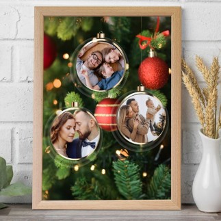 Díszek karácsonyi fotókollázs | MyPrintPix
