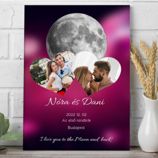 Vászonkép-Moon vászonkép fotókollázs | MyPrintPix