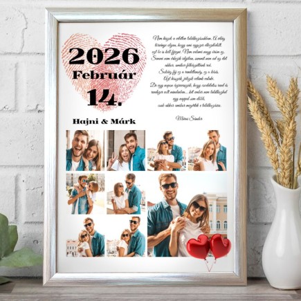 Évfordulónk esküvői fotókollázs | MyPrintPix