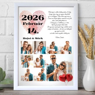 Évfordulónk esküvői fotókollázs | MyPrintPix