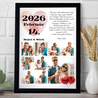 Évfordulónk esküvői fotókollázs | MyPrintPix