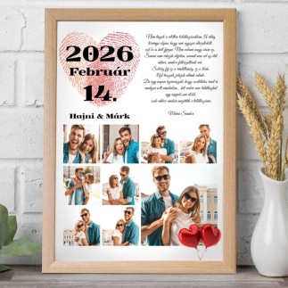 Évfordulónk esküvői fotókollázs | MyPrintPix