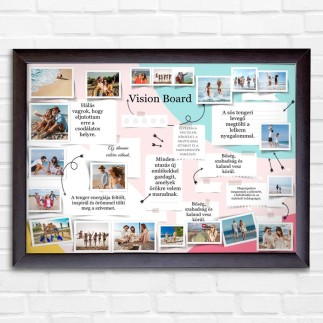 Vision Board fekvő fotókollázs | MyPrintPix
