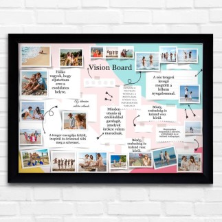 Vision Board fekvő fotókollázs | MyPrintPix