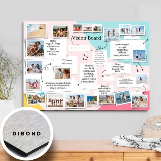 Vision Board fekvő fotókollázs | MyPrintPix