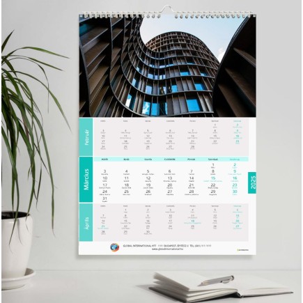 Montana A2  3 hónapos naptár