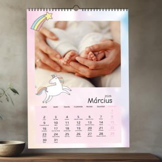 Unicorn családi naptár fotókkal | MyPrintPix