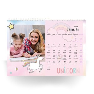 Unicorn családi naptár fotókkal | MyPrintPix