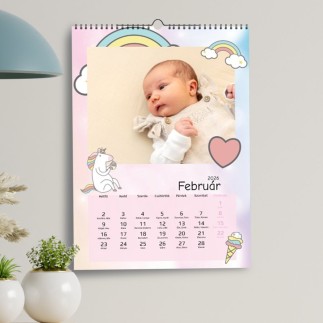 Unicorn családi naptár fotókkal | MyPrintPix