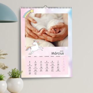 Unicorn családi naptár fotókkal | MyPrintPix