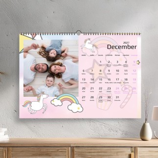 Unicorn fényképes családi naptár | MyPrintPix
